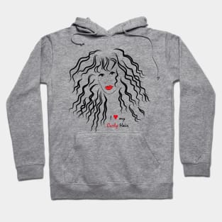 I love my curls - Curly girl Hoodie